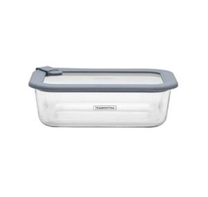 Tupper de vidrio rectangular | Tramontina Vittra con tapa hermética de silicona 1,05 L