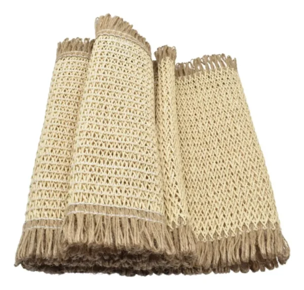 Mantel caminero de ratán para mesa 30x120cm
