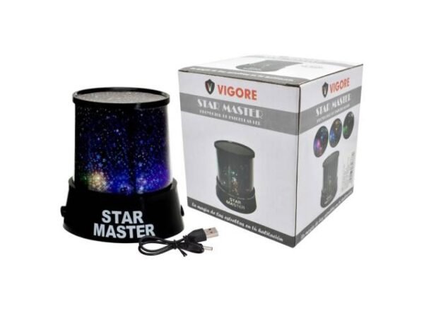Lámpara led veladora proyector de estrellas